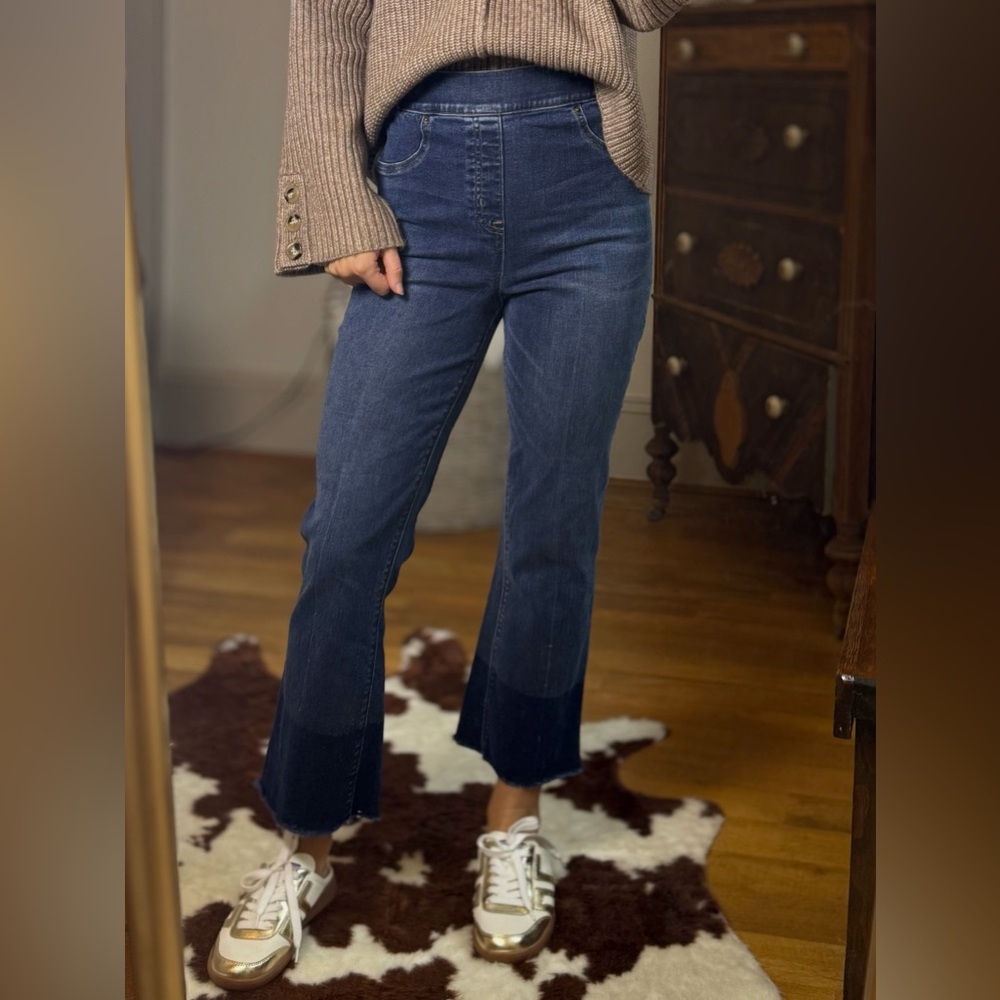 SPANX Dark Blue Flare Jeans